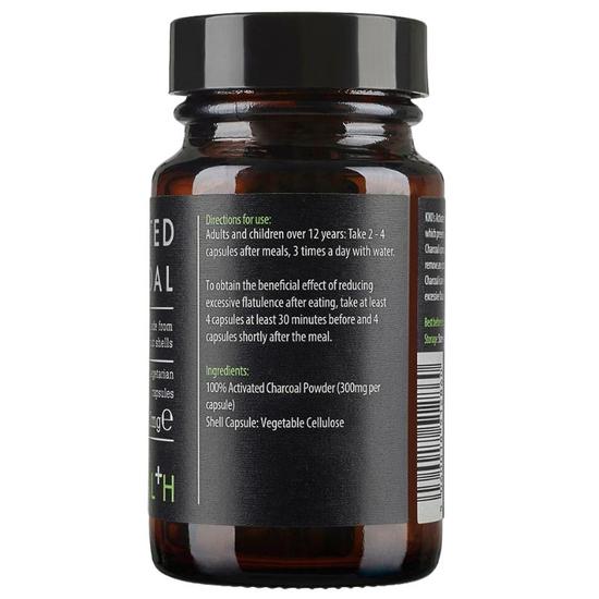 KIKI Health Activated Charcoal Vegicaps 50 Vegicaps