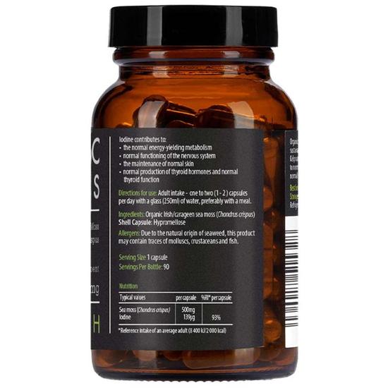 KIKI Health Irish Sea Moss Capsules 90 Capsules