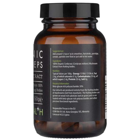 KIKI Health Mushroom Extract Cordyceps Powder 50g