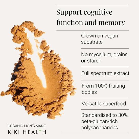 KIKI Health Mushroom Extract Lion's Mane Powder 50g