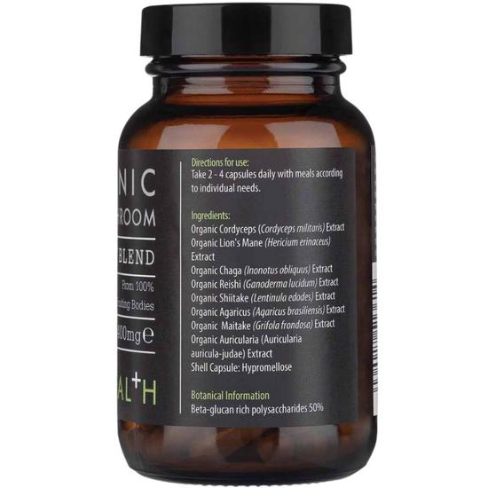 KIKI Health Organic 8 Mushroom Extract Vegicaps 60 Vegicaps