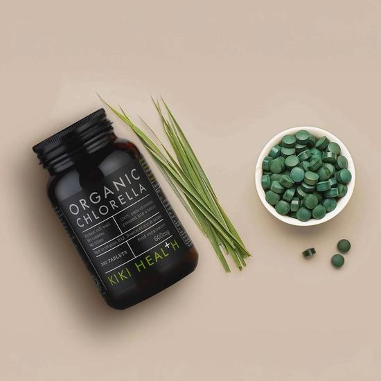 KIKI Health Organic Chlorella Tablets 200 Capsules
