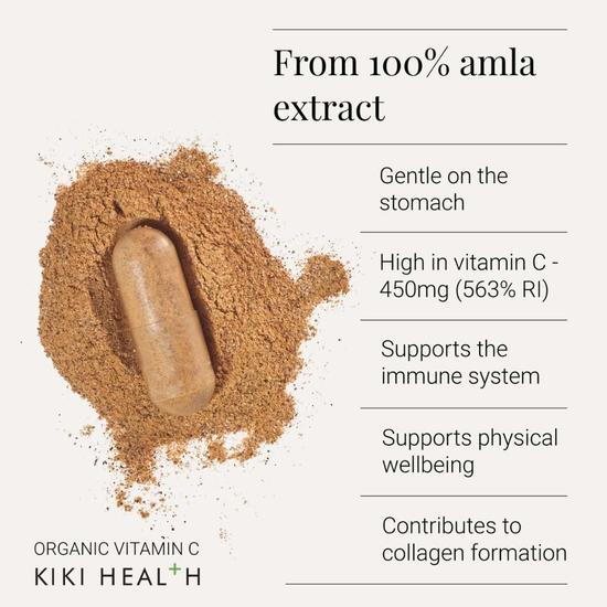 KIKI Health Organic Vitamin C Capsules 50 Capsules