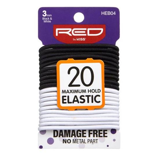 Kiss Black & White 20 Maximum Hold Elastic 3 mm