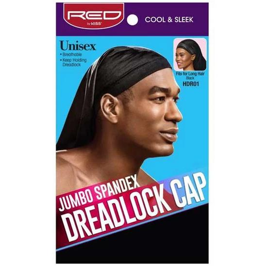 Kiss Jumbo Spandex Dreadlock Cap Black
