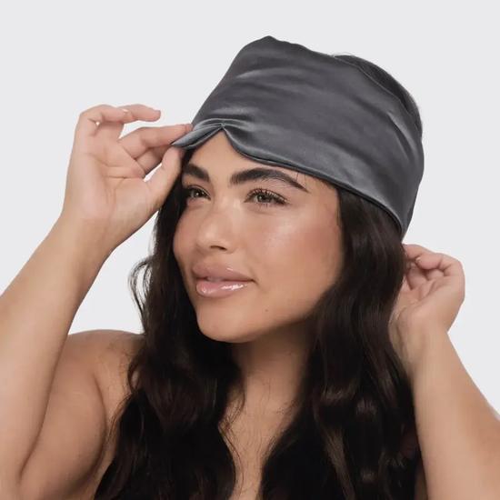 Kitsch Pillow Eye Mask Charcoal