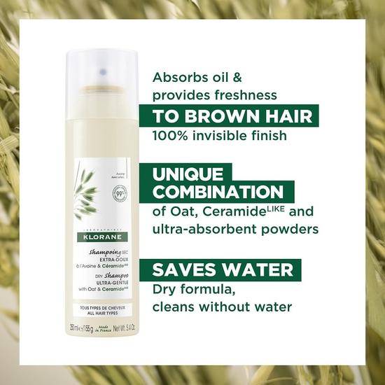 Klorane Oat Milk Dry Shampoo Spray 50ml