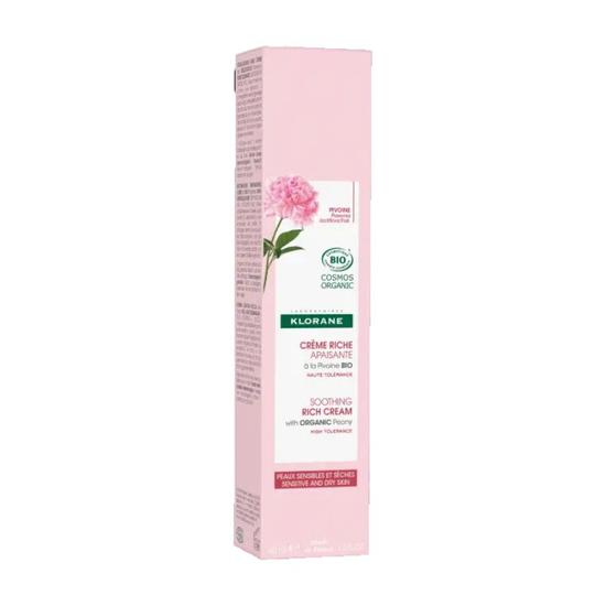 Klorane Organic Peony Soothing Rich Cream 40ml