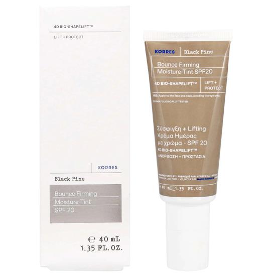 Korres Face Care Black Pine 4d BioShapeLift Bounce Firming Tinted Moisturiser SPF 20 40ml
