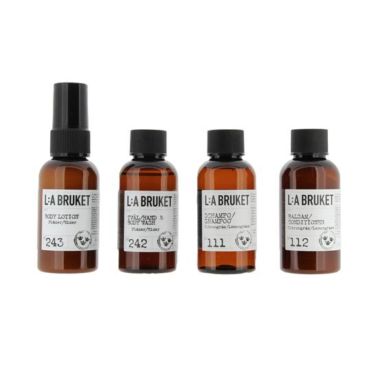 L:A BRUKET LA Bruket Travel Essentials For Body & Hair 4 x 55ml