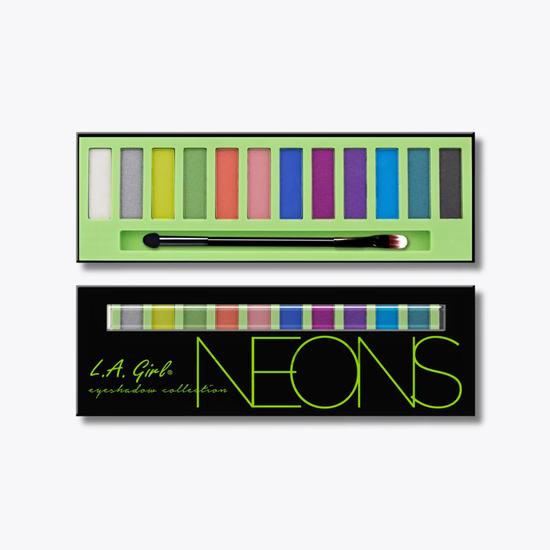 L.A. Girl Beauty Brick Eyeshadow Collection Neons