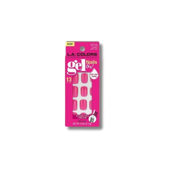 L.A. Girl LA Colours Gel On False NAIL Tips & Glue Kit Anarchy