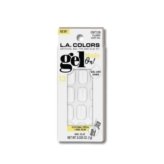 L.A. Girl LA Colours Gel On False NAIL Tips & Glue Kit Anarchy