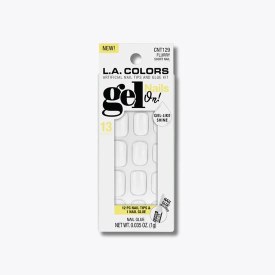 L.A. Girl LA Colours Gel On False NAIL Tips & Glue Kit Anarchy