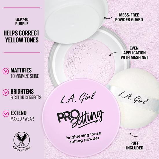 L.A. Girl Pro Setting Brightening Loose Setting Powder Peach