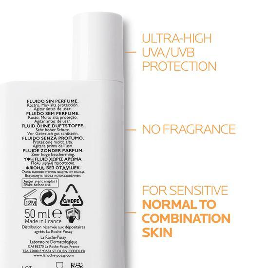 La Roche-Posay Anthelios UVMune 400 Invisible Fluid SPF 50+ Sun Cream 50ml