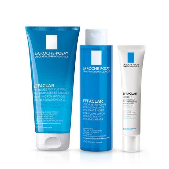 La Roche-Posay Effaclar 3-Step Anti Blemish System 3-step routine for oily, blemish-prone skin