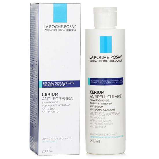 La Roche-Posay Kerium Anti-Dandruff Micro-Exfoliating LHA Gel Shampoo For Oily Scalp 200ml