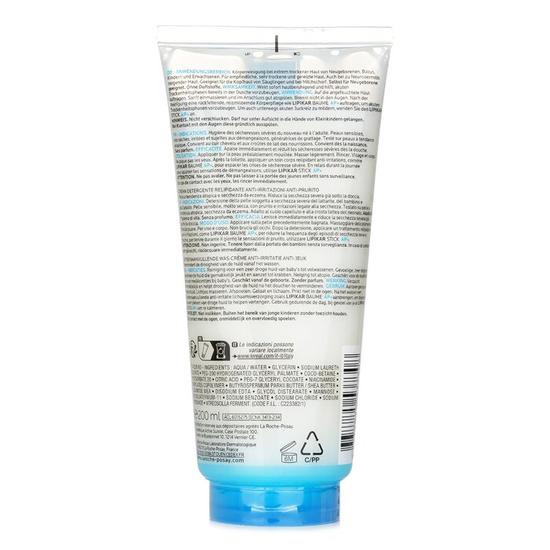La Roche-Posay Lipikar Lipikar Syndet AP+ Lipid Replenishing Cream Wash 200ml