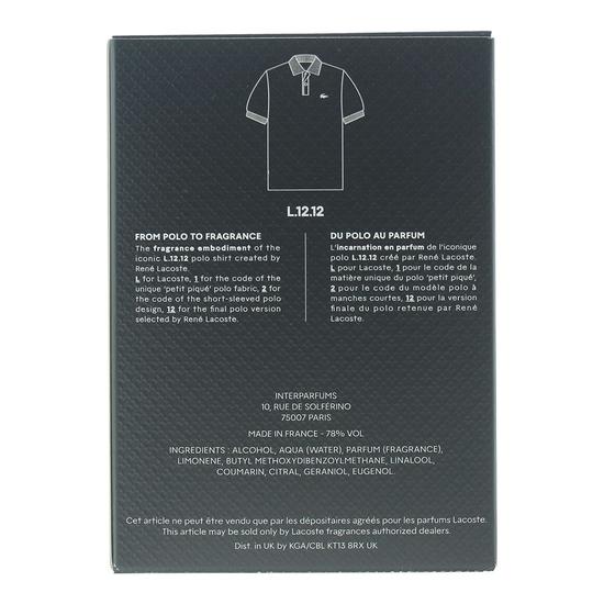 Lacoste L.12.12. Noir Eau De Toilette 50ml
