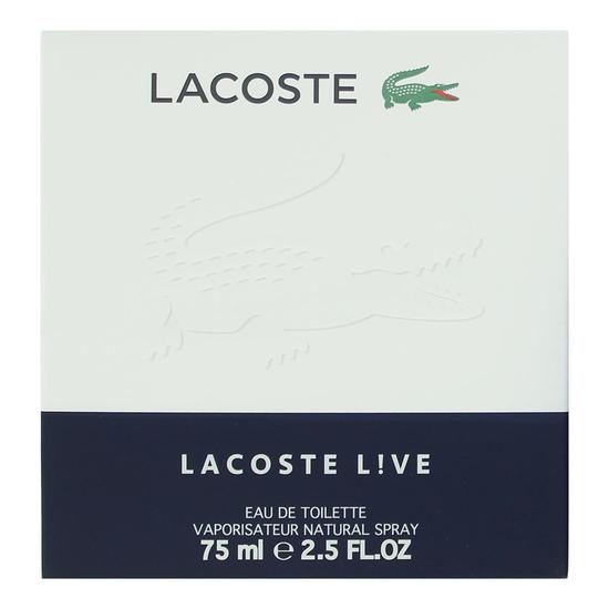 Lacoste Live By Homme Eau De Toilette 75ml