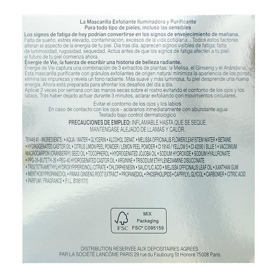 Lancôme Energie De Vie Exfoliating Mask 15ml