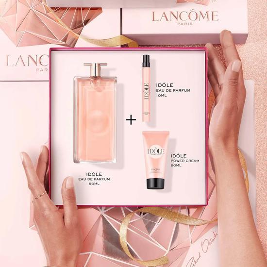 Lancôme Idole Eau De Parfum Gift Set 100ml & 10ml EdP + 50ml Body Lotion + Mascara