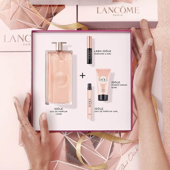 Lancôme Idole Eau De Parfum Gift Set 100ml & 10ml EdP + 50ml Body Lotion + Mascara