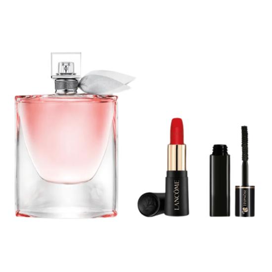 Lancôme La Vie Est Belle Women's Gift Set 100ml Eau De Parfum + 2ml Hypnose Mascara + Mini Matte 505 Lipstick