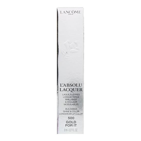 Lancôme L'Absolu Lacquer Lipstick 500 Gold For It 8ml