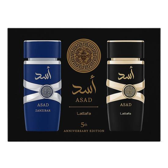 Lattafa Asad & Asad Zanzibar Eau De Parfums 5th Anniversary Edition Gift Set 100ml