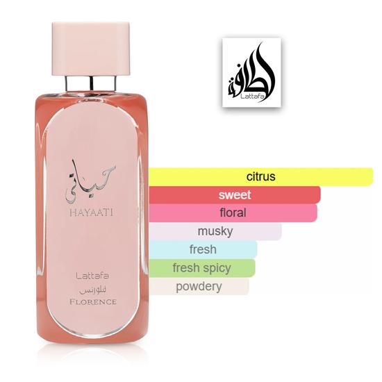 Lattafa Hayaati Florence Eau De Parfume By Lattafa 100ml