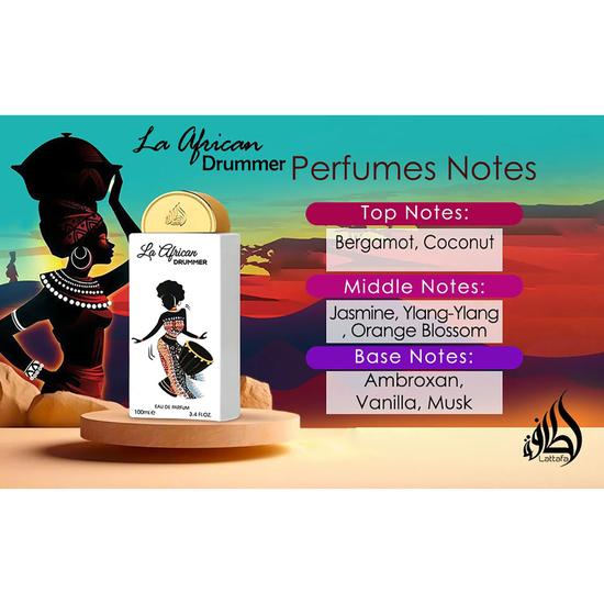 Lattafa La African Drummer Eau De Parfum By Lattafa Pride 100ml
