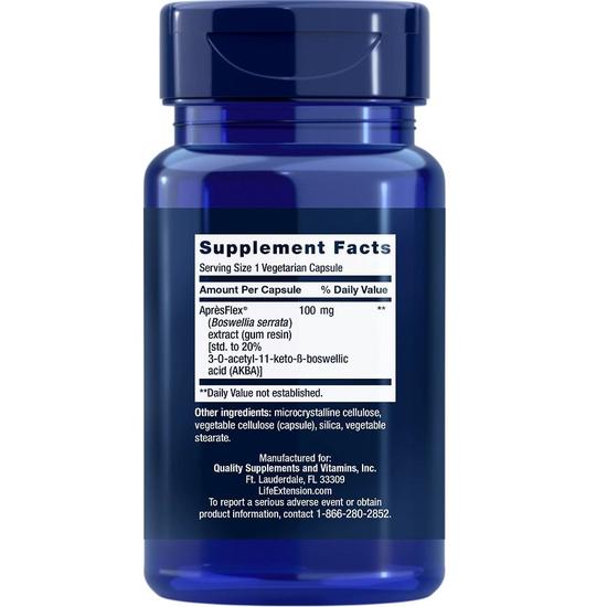 Life Extension 5-LOX Inhibitor With ApresFlex 100mg Vegicaps 60 Vegicaps