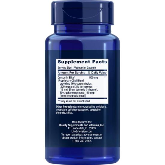 Life Extension Advanced Curcumin Elite Turmeric Extract Ginger & Turmerones Softgels 30 Softgels