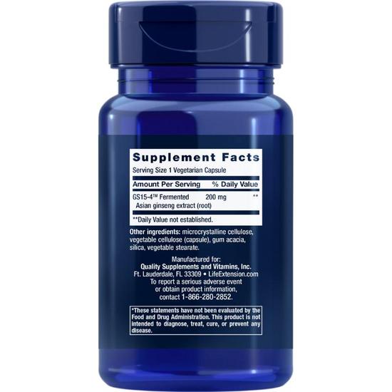 Life Extension Asian Energy Boost Vegicaps 90 Vegicaps