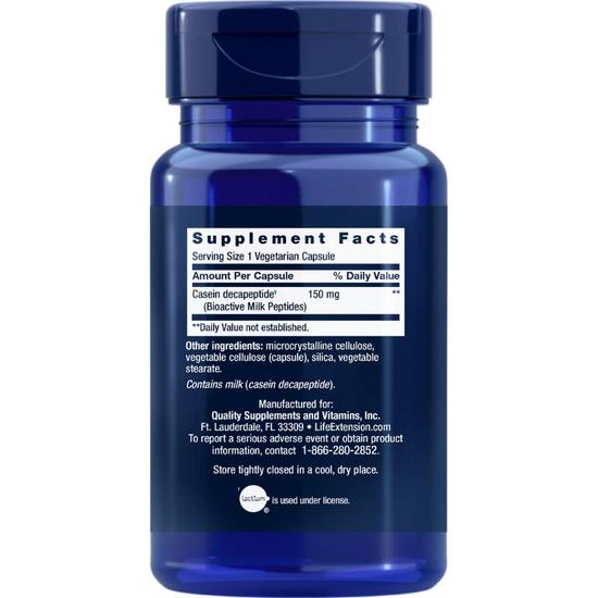 Life Extension Bioactive Milk Peptides Capsules 30 Capsules