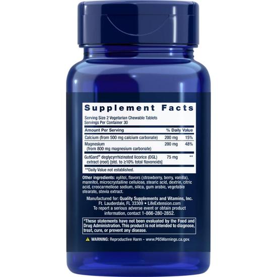 Life Extension EsophaCool Chew Tablets 60 Tablets