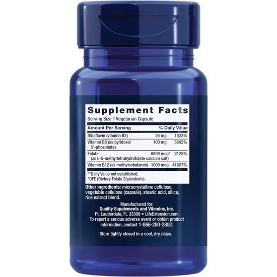 Life Extension Homocysteine Resist Vegicaps 60 Vegicaps