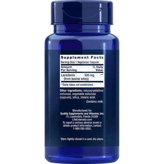 Life Extension Lactoferrin Capsules 60 Capsules