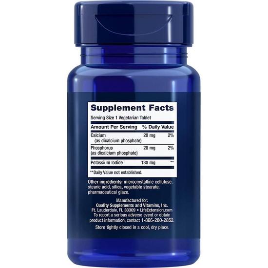 Life Extension Potassium Iodide 130mg Tablets 14 Tablets