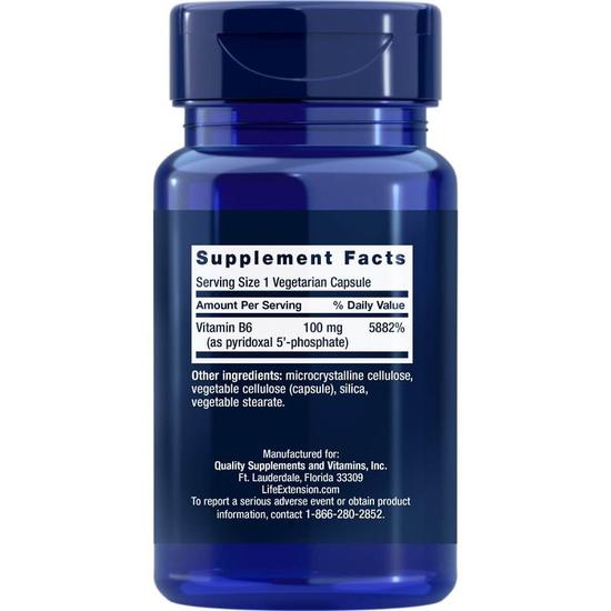 Life Extension Pyridoxal 5-Phosphate 100mg Vegicaps 60 Vegicaps