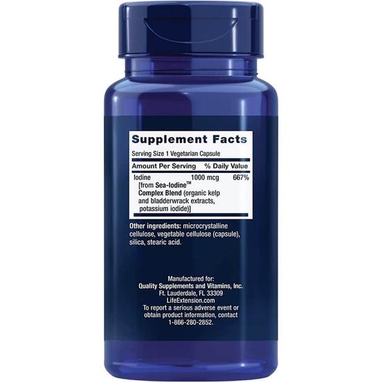 Life Extension Sea Iodine 1000mcg Vegicaps 60 Vegicaps