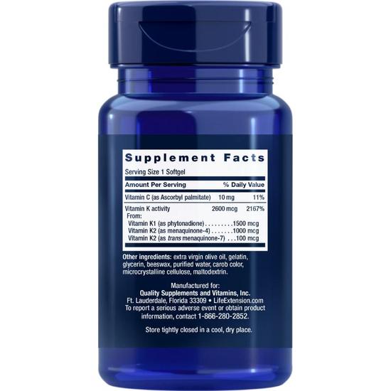 Life Extension Super K Softgels 90 Softgels