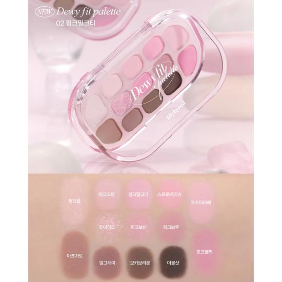Lilybyred Dewy Fit Palette 02 Pink Milk Tea