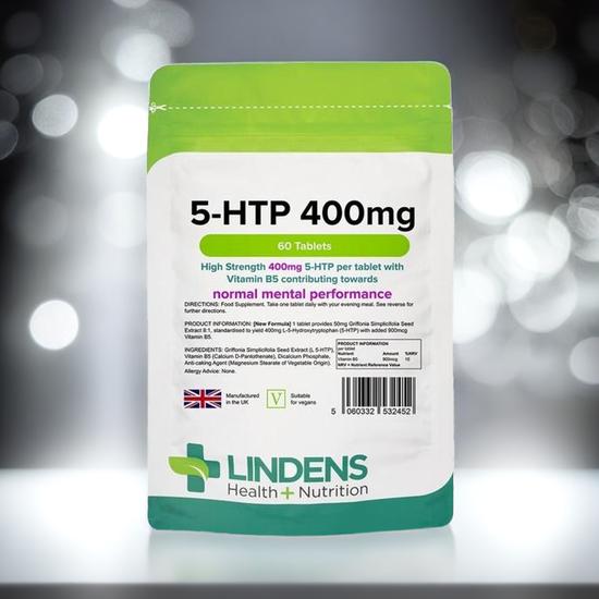 Lindens 5-HTP 400mg Tablets 60 Tablets