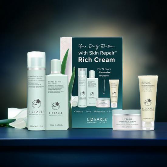 Liz Earle Essentials Skin Repair Rich Cream Skin Care Gift Set