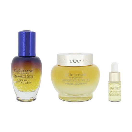 L'Occitane Immortelle Divine Cream 65ml Oil In Serum 30ml Gift Set