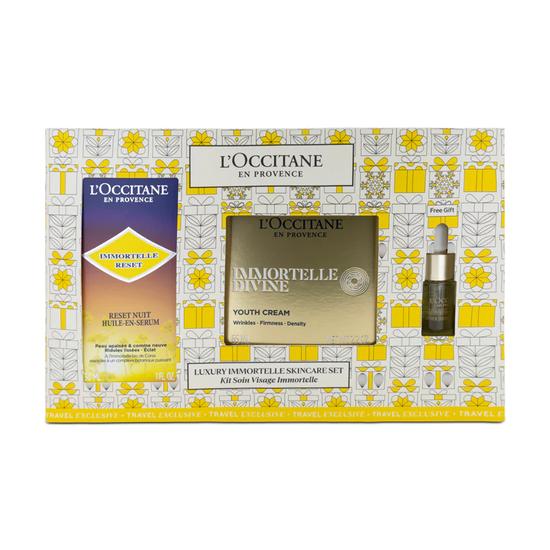 L'Occitane Immortelle Divine Cream 65ml Oil In Serum 30ml Gift Set