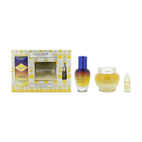 L'Occitane Immortelle Divine Cream 65ml Oil In Serum 30ml Gift Set